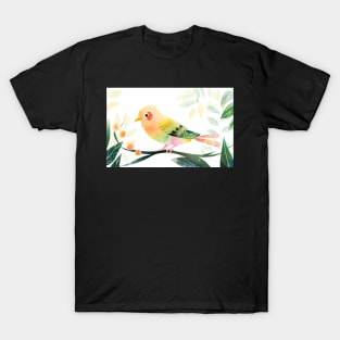 Whimsical and Cute Watercolor Bird T-Shirt